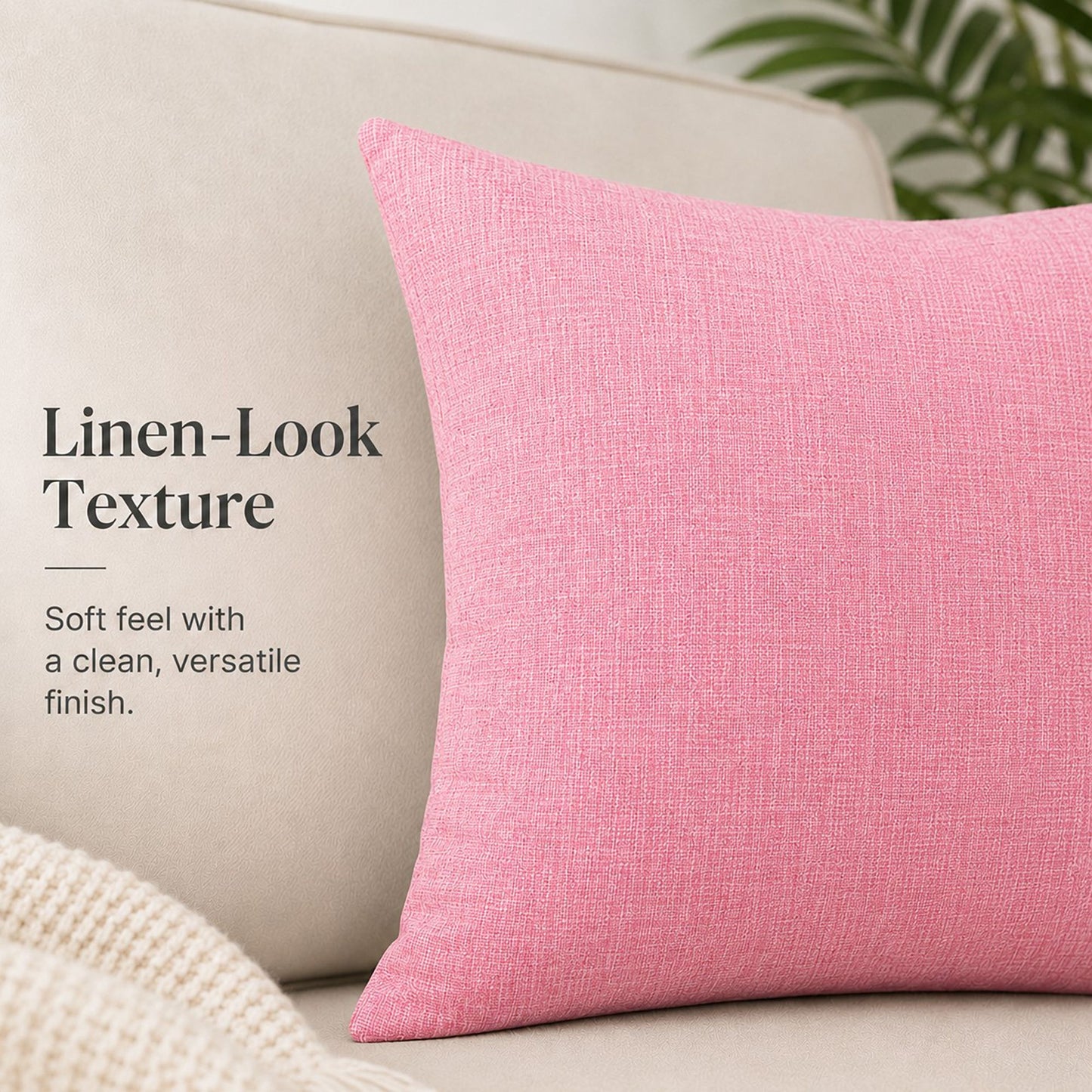 Textured Decorative Throw Pillow Cover Soft Accent Cushion Cover for Sofa Bed Chair