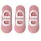 3-Pair Anti-Slip Ballet Grip Socks with Elastic Strap for Yoga, Pilates, and Barre