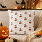 Halloween Pumpkin Ghost Textured Decorative Throw Pillow Cover for Sofa Bed Chair