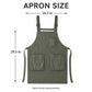 Water Resistant Utility Apron with Adjustable Straps and Three Pockets