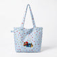 Polka Dot Tote Bag Shoulder Bag with Interior Zipper Pocket