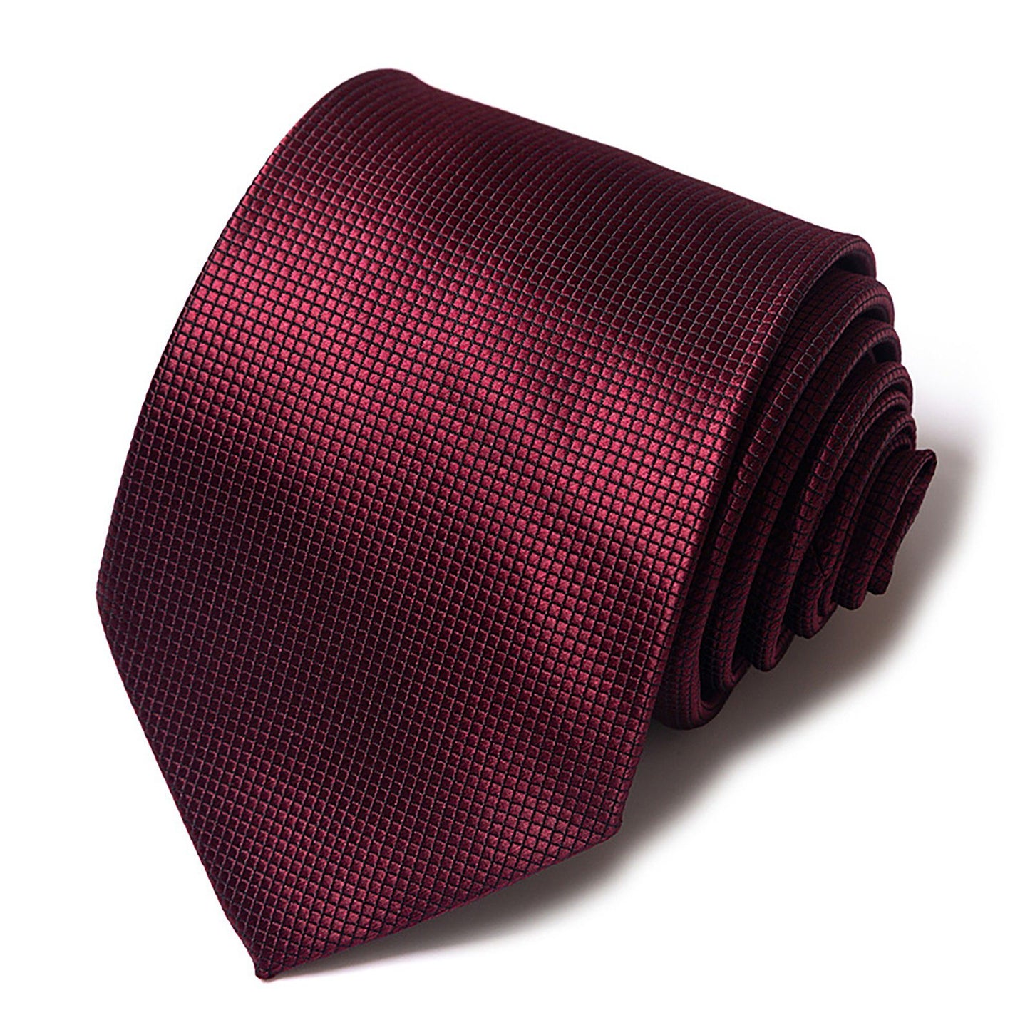 Men's Micro Dot Texture Tie Fine Woven Pattern Necktie Subtle Solid Look 57 Inch Length 3.1 Inch Width Formal Business Accessory