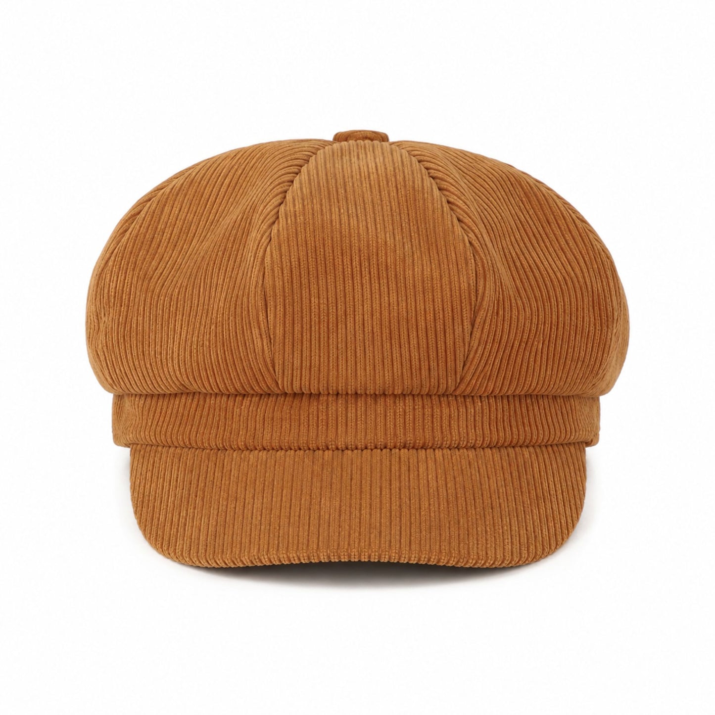 Corduroy Newsboy Cap Vintage Baker Boy Cabbie Hat with Short Brim