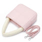 Padded Tote Bag with Top Handles and Detachable Adjustable Crossbody Strap 8.5x8x3.5in