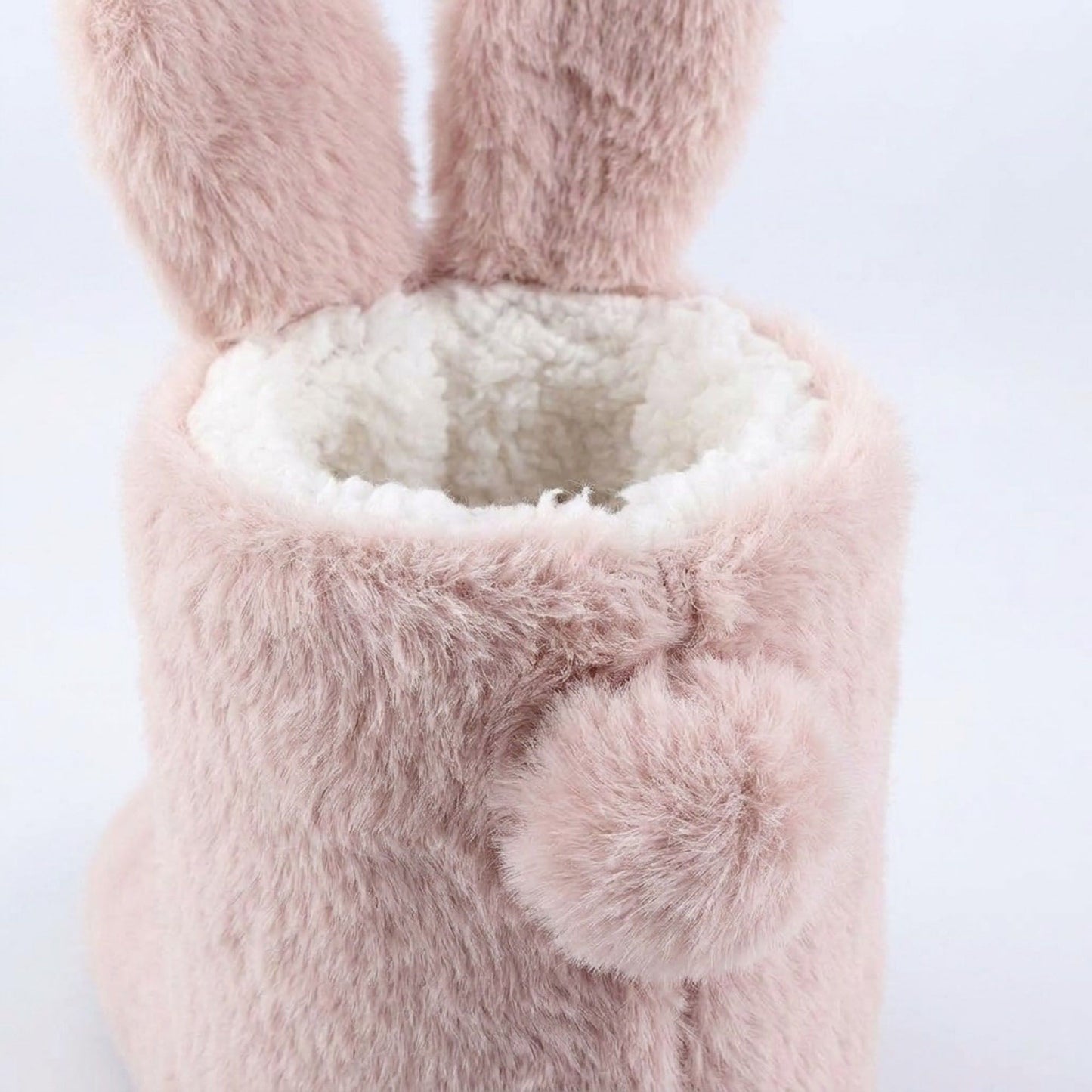 Fuzzy Bunny Slipper Boots