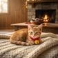 Hand Knit Pet Collar with Soft Crochet Bell Adjustable Silent Collar Necklace for Cats and Small Dogs