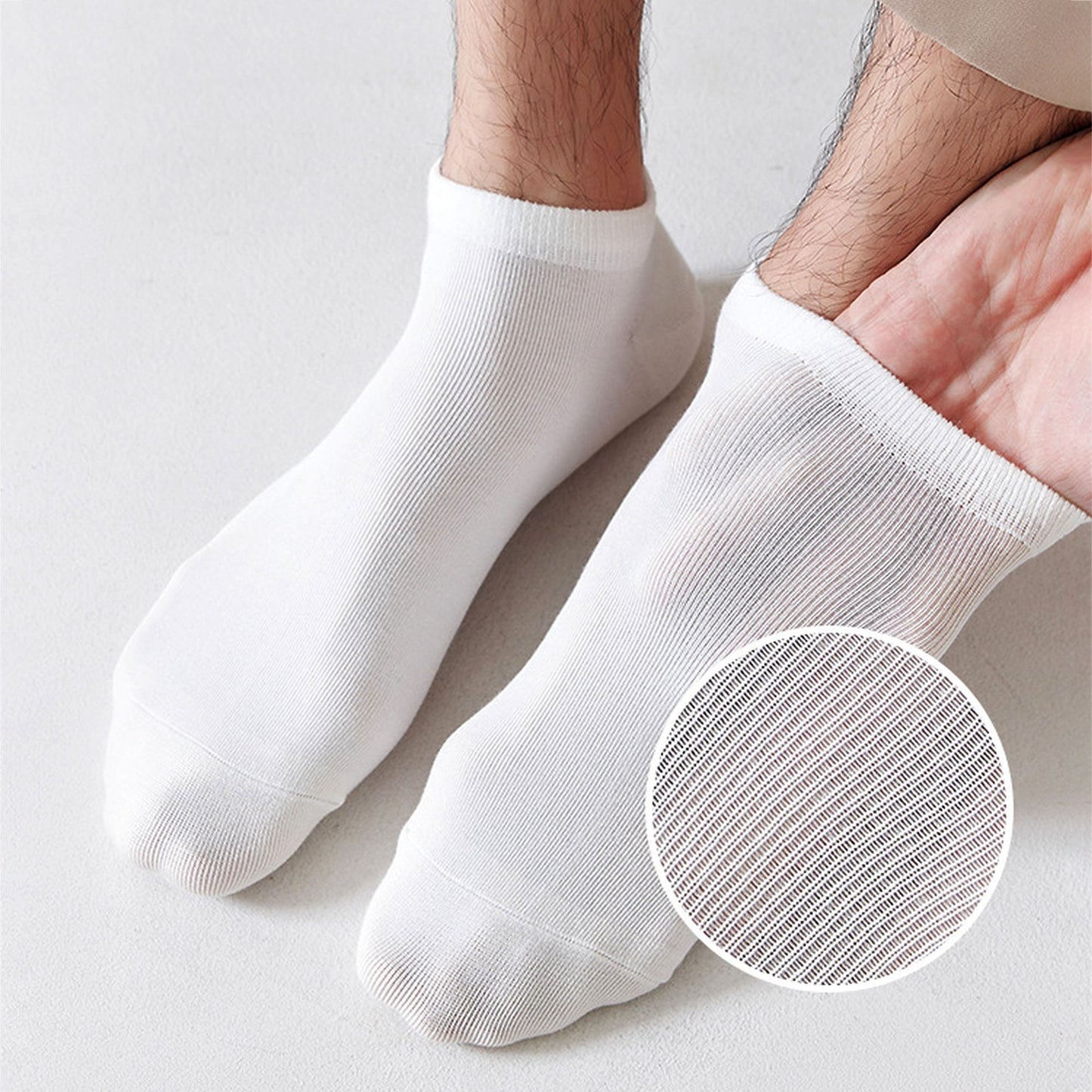 Men's Ankle - Length 6pk Comfort Casual Cotton Socks