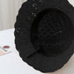 Crochet Straw Sun Hat with Cherry Accents