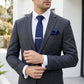 Men's Floral Pattern Tie Gift Set with Matching Pocket Square Cufflinks and Silver Tie Clip
