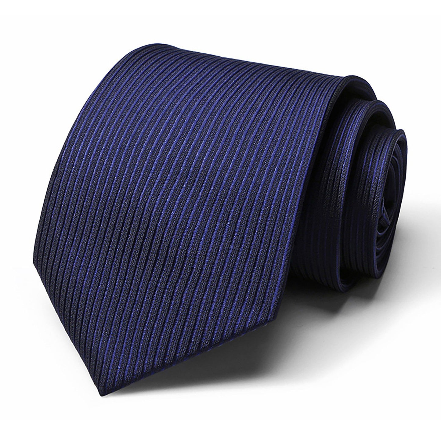 Men's Subtle Ribbed Texture Solid Tie Classic Necktie 57 Inch Length 3.1 Inch Width Formal Business Accessory