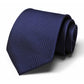Men's Subtle Ribbed Texture Solid Tie Classic Necktie 57 Inch Length 3.1 Inch Width Formal Business Accessory