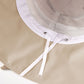 Foldable Wide - Brim Sun Hat with Bow Accent