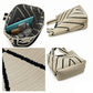 Geometric Stripe Knit Tote Bag with Long Shoulder Straps