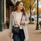 Soft Ruched Faux Leather Shoulder & Crossbody Bag