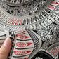 Lightweight Printed Scarf with Intricate Circular Pattern and Soft Draping Design for Stylish Everyday Layering 33.5x71in