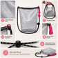 Mesh Wet Dry Crossbody Beach Bag with Adjustable Strap