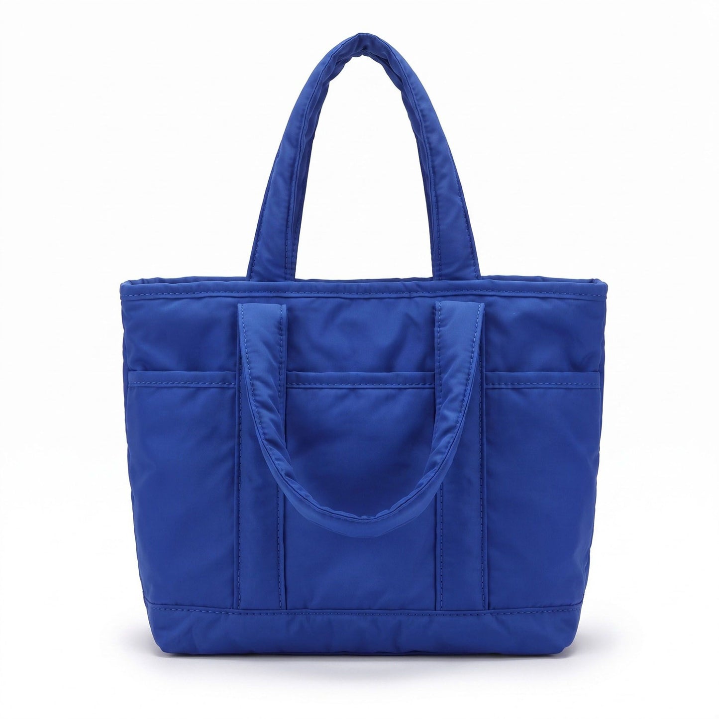 Lightweight Utility Tote Bag with Long Shoulder Straps and Exterior Pockets 9x7.5x4.5in