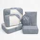 Travel Packing Cube Set with Mesh Panel Zipper Storage Bags Lightweight Organizer Luggage Set Multi Size