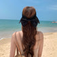 Extra Wide Brim Sun Visor Hat for Women Adjustable UV Protection Bow Detail Breathable Summer Beach Hat