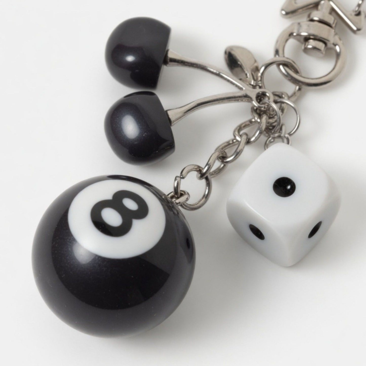 Dice Charm Keychain with Multi Dice Pendant Set Game Theme Bag Charm Key Ring Accessory