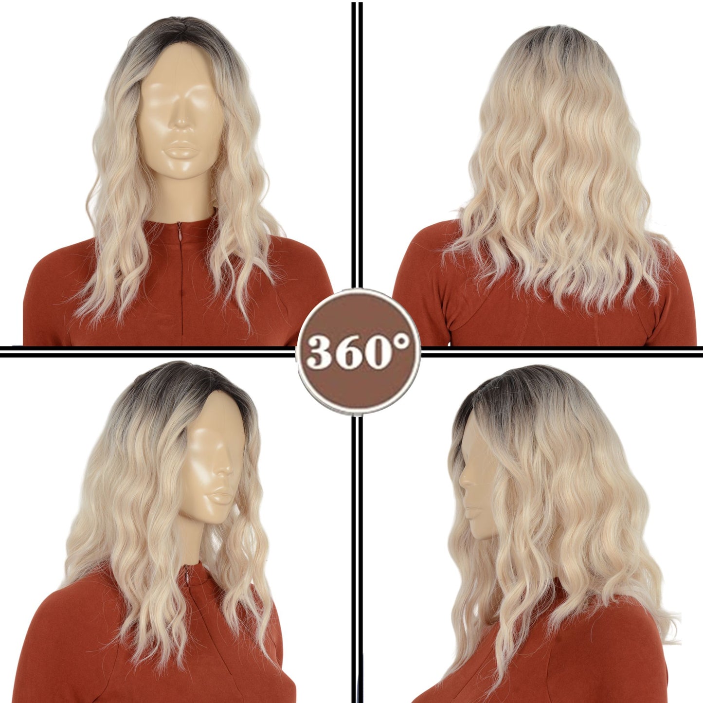 Synthetic Wavy Bob Wig with Curtain Bangs Short Curly Hair for Daily Wear