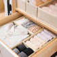 6 Piece Drawer Organizer Set Closet Storage Bins for Underwear Socks Foldable Storage Boxes