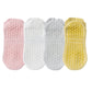 4-Pack Mesh Top Non-Slip Yoga Socks with Full Sole Grips and Breathable Lightweight Fabric