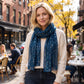 Sheer Sequin Oblong Scarf Lightweight Sparkle Mesh Shawl Wrap