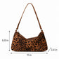 Faux Suede Hobo Shoulder Bag with Zip Closure and Interior Pockets