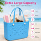 Large EVA Beach Tote Bag Water Resistant Pool Tote with Handles