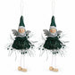 2pk Lace Angel Christmas Tree Ornaments