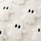 Halloween Ghost Textured Decorative Throw Pillow Cover for Sofa Bed Chair