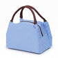 Insulated Striped Lunch Bag Reusable Soft Cooler Tote for Work School Picnic