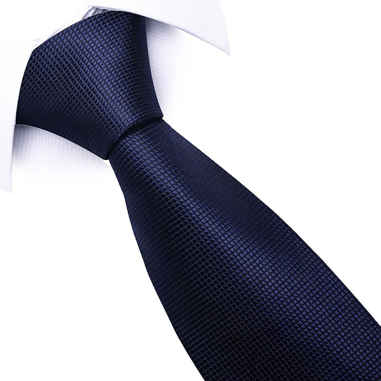 Men's Micro Dot Texture Tie Fine Woven Pattern Necktie Subtle Solid Look 57 Inch Length 3.1 Inch Width Formal Business Accessory