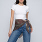 Lightweight Square Scarf with Sheer Fabric and Multi-Way Wrap Design