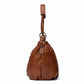 Soft Ruched Faux Leather Shoulder & Crossbody Bag