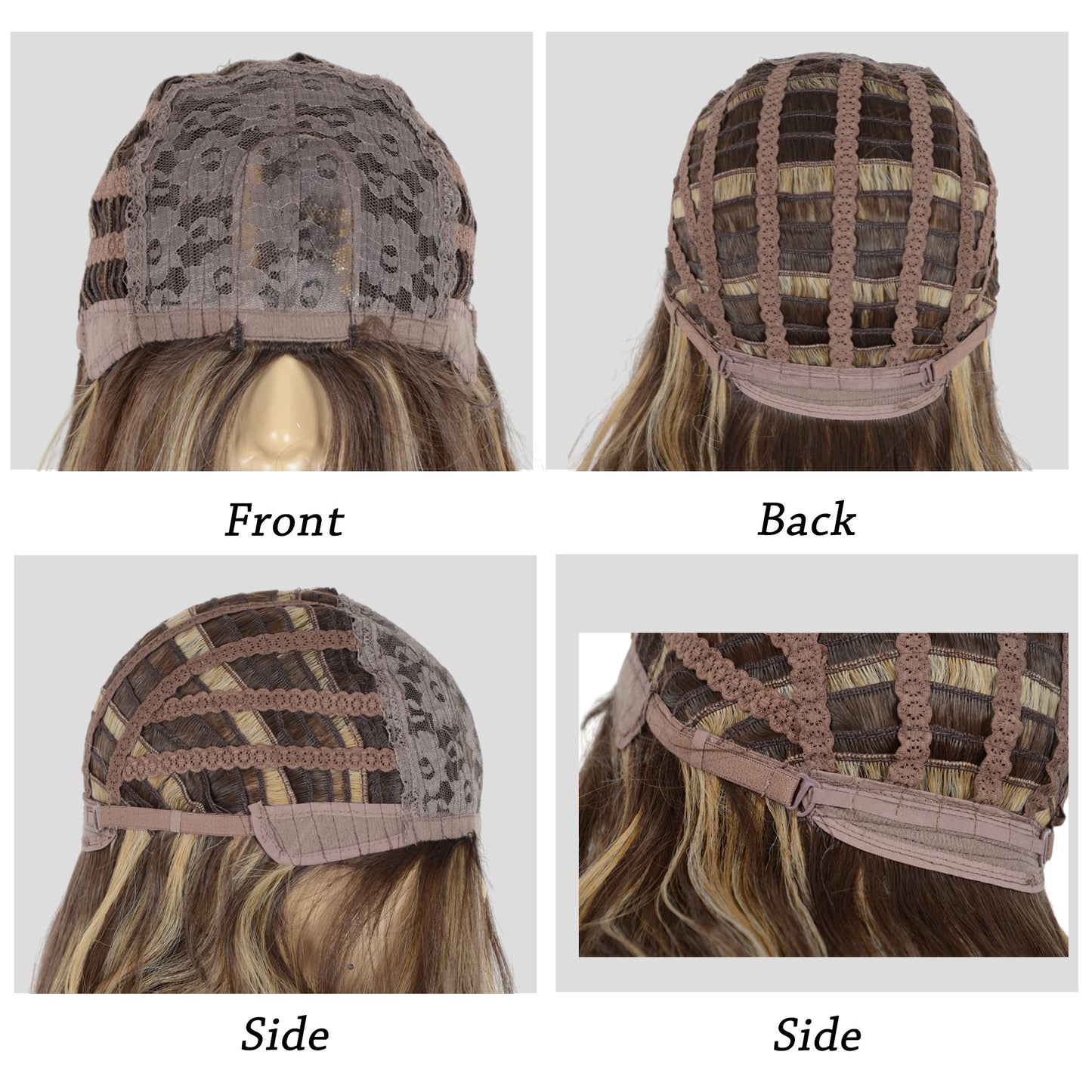 Long Wavy Wig for Women with Lace Hairline Heat Resistant Synthetic Wig for Daily and Party Use