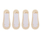 Ultra Low Cut No Show Socks with Anti-Slip Silicone Grip and Seamless Toe Protection 4-Pack