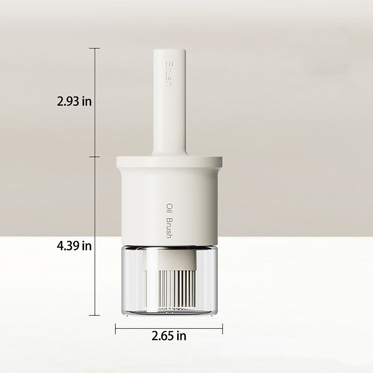 Kitchen Oil Brush with Built-In Container and Press Handle