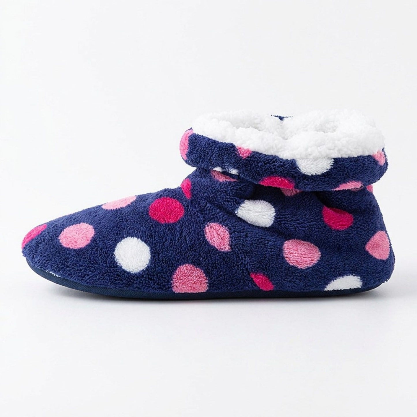 Striped Fuzzy Slipper Boots  US 5-10.5