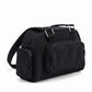 Multi-Pocket Shoulder Bag with Top Zipper and Front and Side Compartments 10x6.5x3.5in