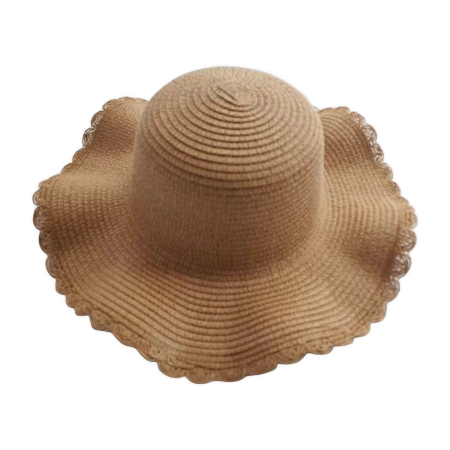Crochet Floppy Sun Hat Wide Brim Summer Beach Hat Lightweight Packable