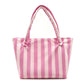 Striped Terry Cloth Tote Bag Roomy Beach and Travel Shoulder Carryall