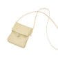 Leather Phone Crossbody Bag with Flap Closure Slim Wallet Design and Adjustable Strap
