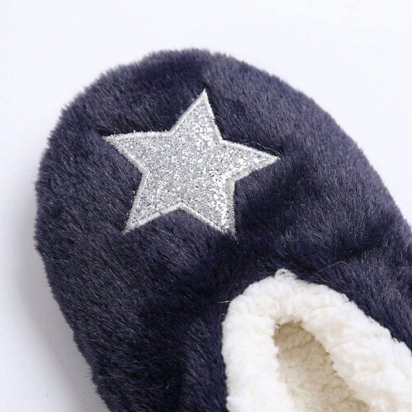 Fuzzy Star Slipper Socks