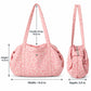 Leopard Print Barrel Shoulder Bag with Zip Closure and Interior Pockets