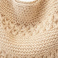 Crochet Shoulder Bag with Woven Strap Textured Knit Hobo Handbag Slouchy Boho Tote Lightweight Everyday Carryall