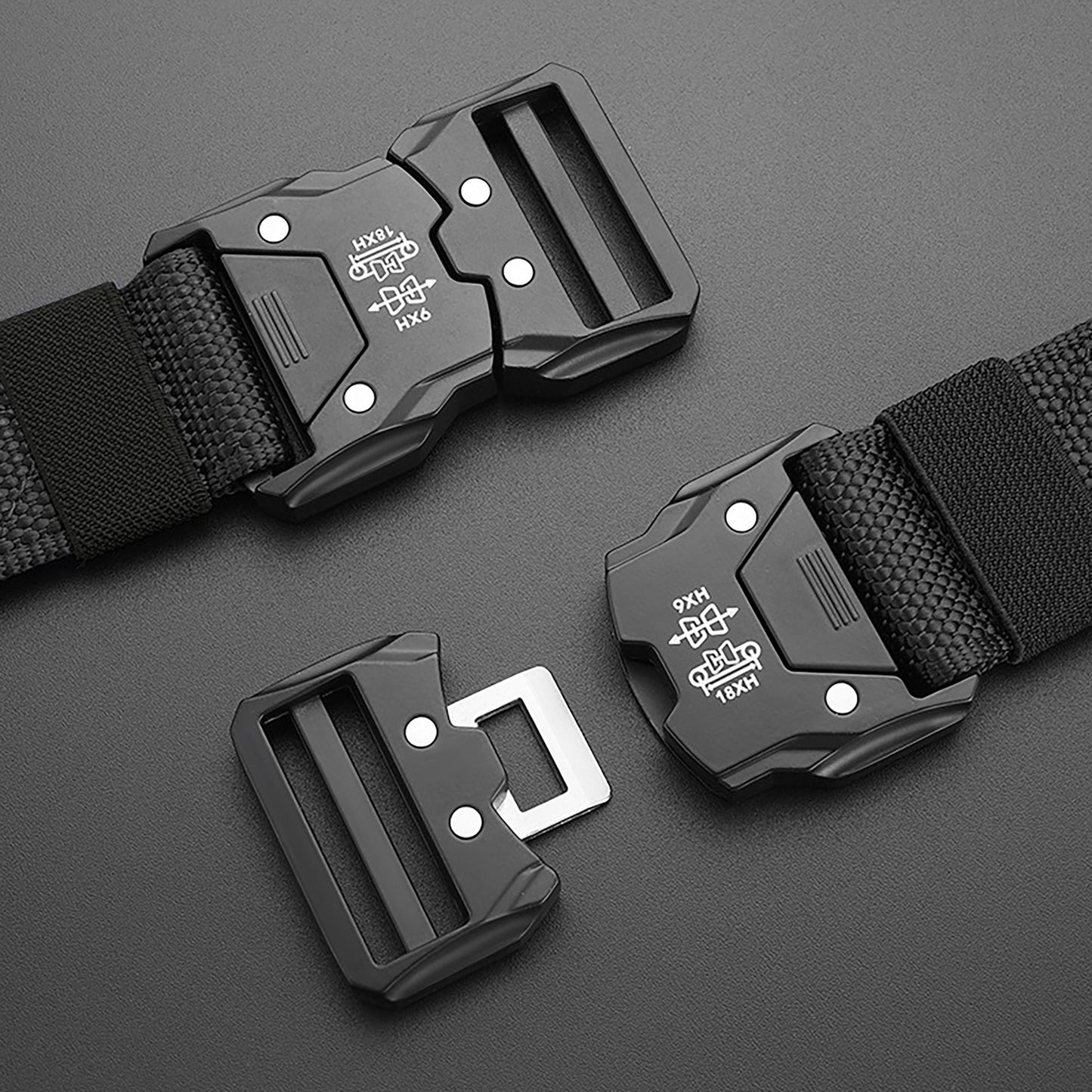 Tactical Nylon Belt - Heavy-Duty Quick-Release Buckle Belt for Outdoor, Casual & Everyday Wear