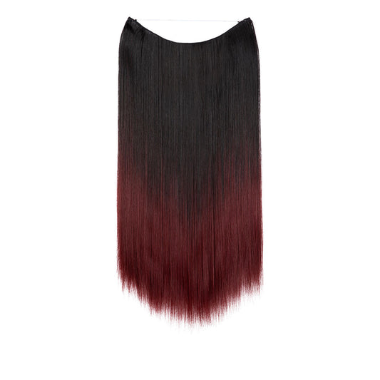 Longe Straight Natural Hair Extensions One Piece Invisible Wire Hair Extensions with Clip ins 22Inch