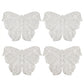 4 Piece Butterfly Placemat Set Decorative PVC Heat Resistant Table Mats for Dining Table